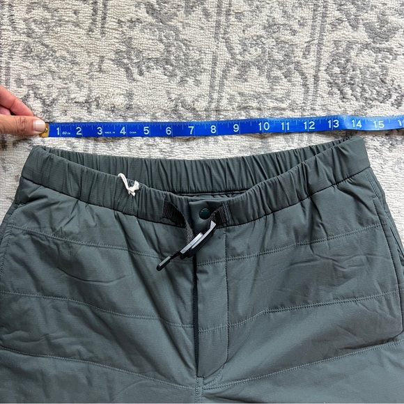 snow peak flexible insulated pants, forest green / gray, size S - Picture 8 of 8